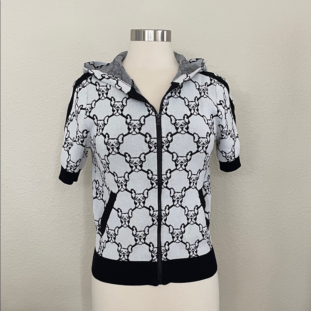 New York & Company Black and White Knit Sweater